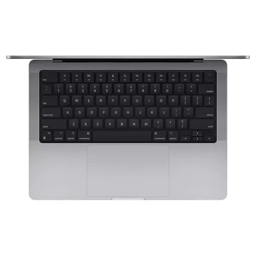 Silver Macbook Pro 16 Top View