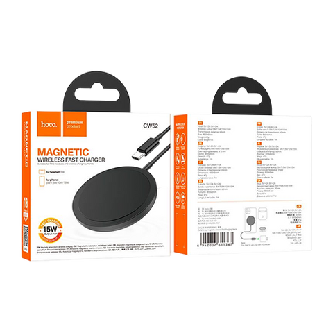 HOCO CW52 Enjoy magnetic wireless fast charging Black