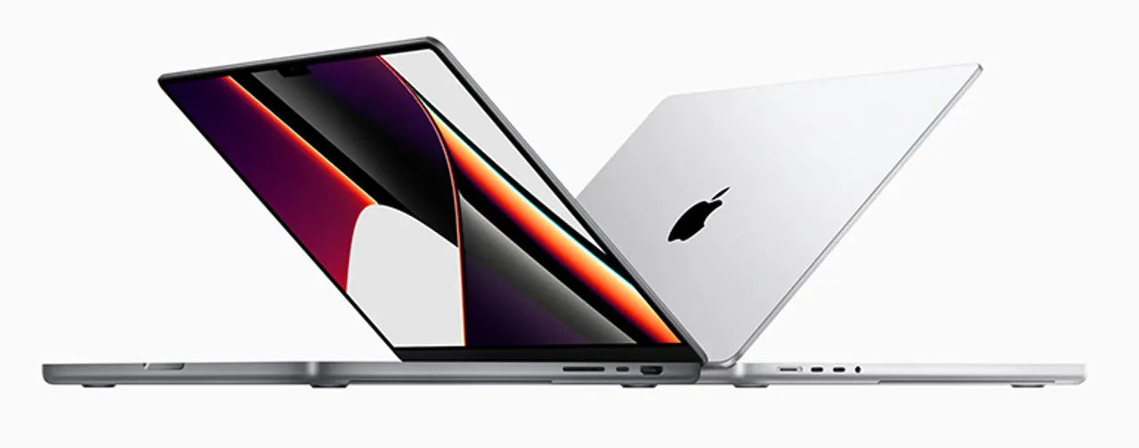 2 Silver Macbook Pro 16 Angled View