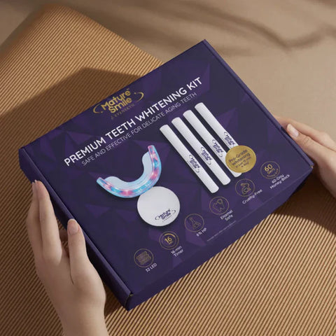 *NEW* MatureSmile™ LED Teeth Whitening Kit | Enamel-Safe Whitening for Adults 40+