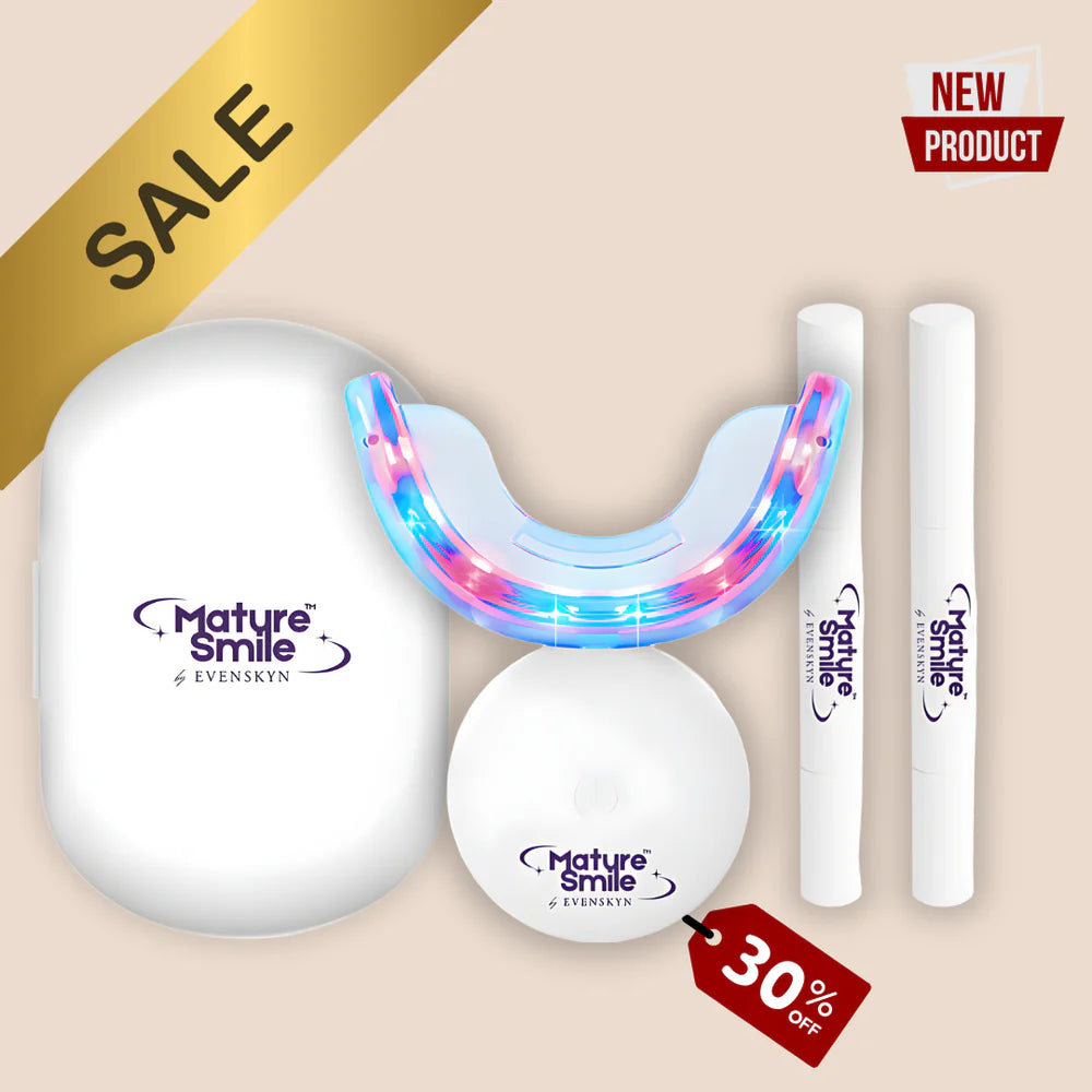 *NEW* MatureSmile™ LED Teeth Whitening Kit | Enamel-Safe Whitening for Adults 40+